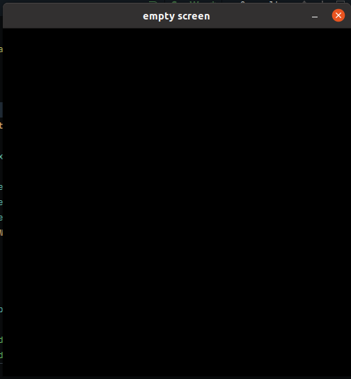 Empty window created by ebiten